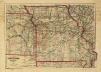 Missouri 1872 State Map